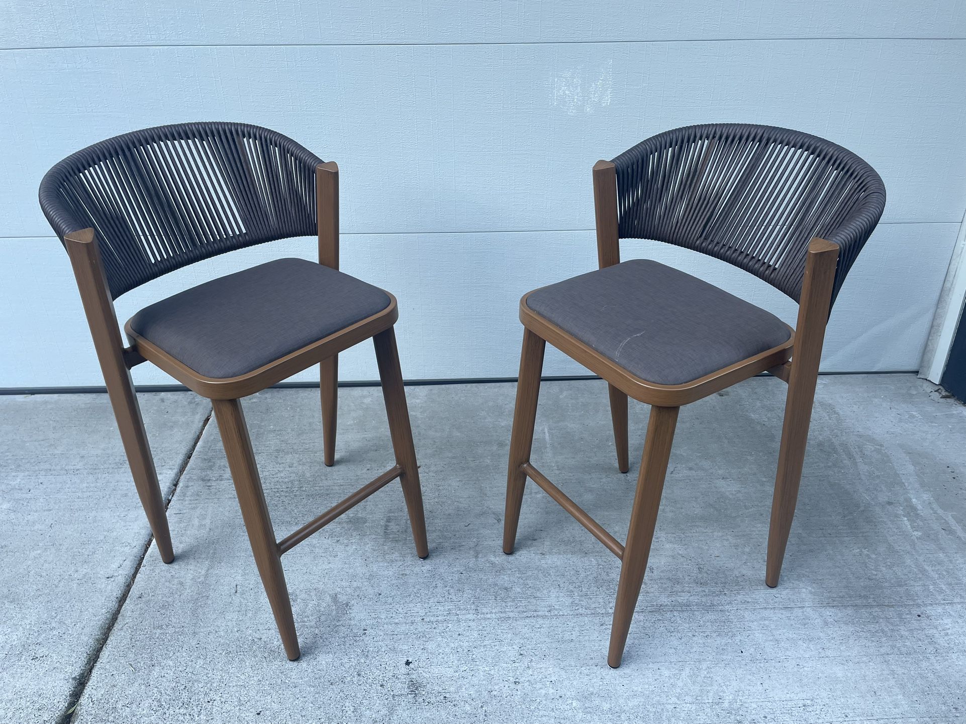 2 Purple Leaf Stools Great Condition