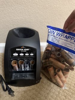 Royal Sovereign Quick Sort CO-1000 Electric Coin Sorter Comes with Coin Wrappers