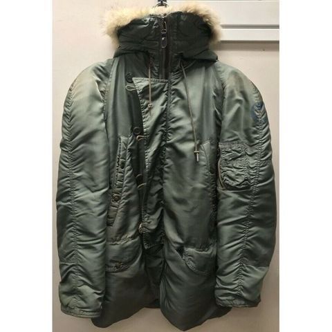 Vintage 1959 Alpha Industries USAF N-3B Air Crew Parka Bomber Jacket - Medium