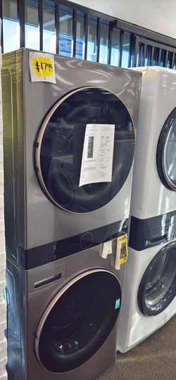 Electric stackable washer & dryer