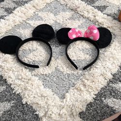 Mickey Mouse And Minnie Mouse Ears