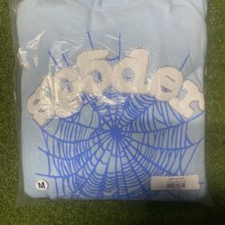 Spider hoodie blue web hoodie