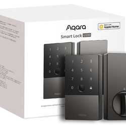 Aqara Smart Lock U100, Fingerprint Keyless Entry Door Lock with Apple Home Key, Touchscreen Keypad, Bluetooth Electronic Deadbolt, IP65 Weatherproof, 