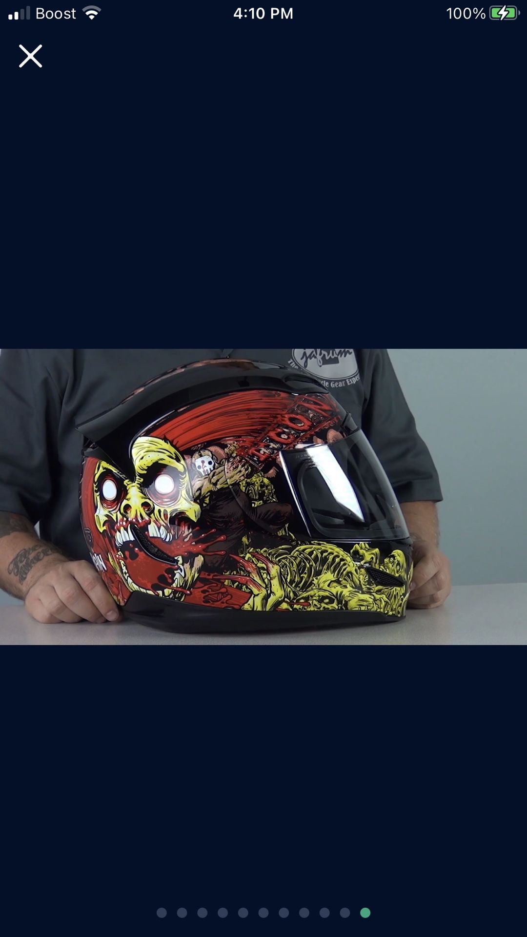 Icon, Chain brain 🧠Motorcycle helmet, **Size M**