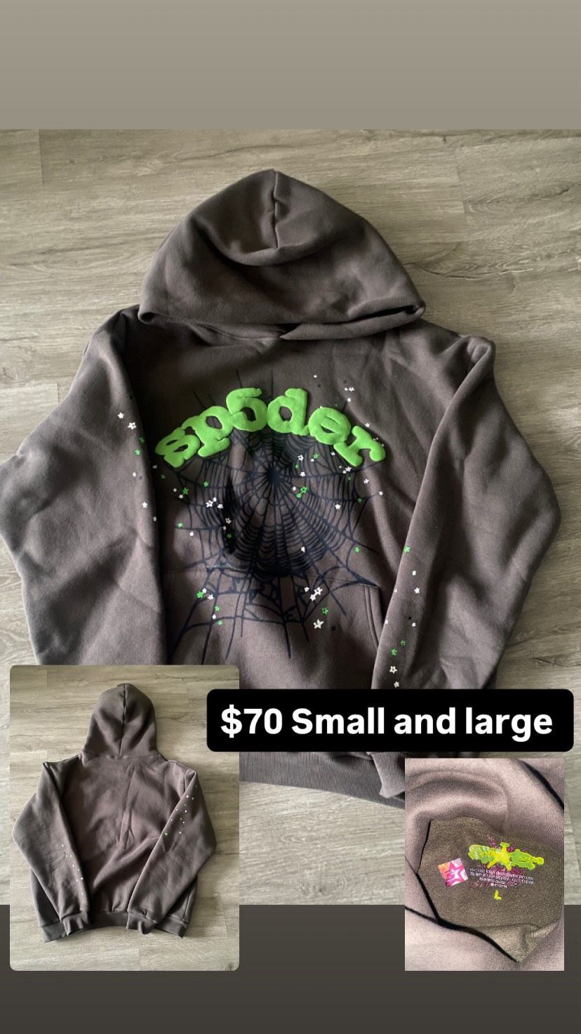 Grey Spider Hoodie Medium-large 
