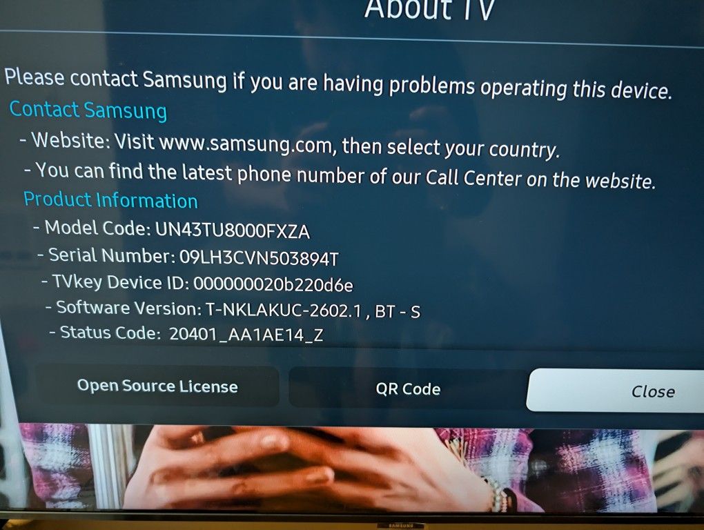 Samsung TV 43