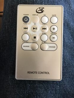 Gpx remote control for micro hi fi stereo system