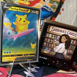 Surfing Pikachu V Pokemon Card