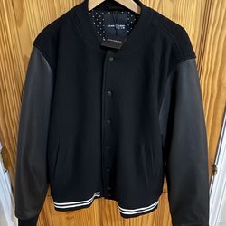 New W/ Tags Joes Jeans Leather Jacket Letterman Large.    Patagonia Carhartt Ll Bean Nike Adidas Jordan Jersey coats shirts sneakers toys weights