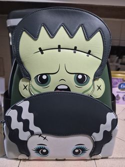 Loungefly Frankenstein and bride backpack