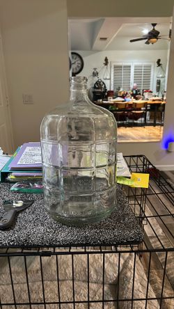 3 Gallon glass water jug
