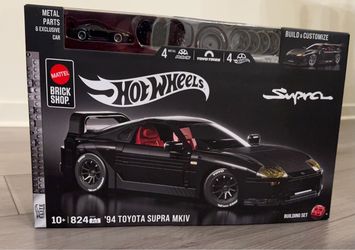 Hot Wheels Mattel Brick Shop '94 Toyota Supra MKIV Building Set