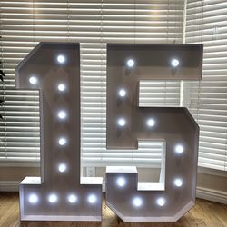 Light up Marquee number 15 or 51