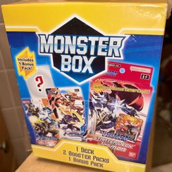 Digimon Card Game Monster Box Starter Deck & 2 Booster Packs 1 Bonus Pack