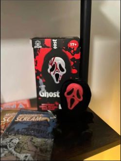 Ghost Face Mystery Vinyl Plush Bag Clips - Pink  ** PLEASE READ DESCRIPTION **