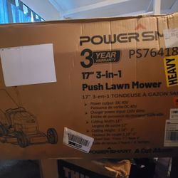 Powersmart 17" 3-in-1 40v Push Lawn Mower 