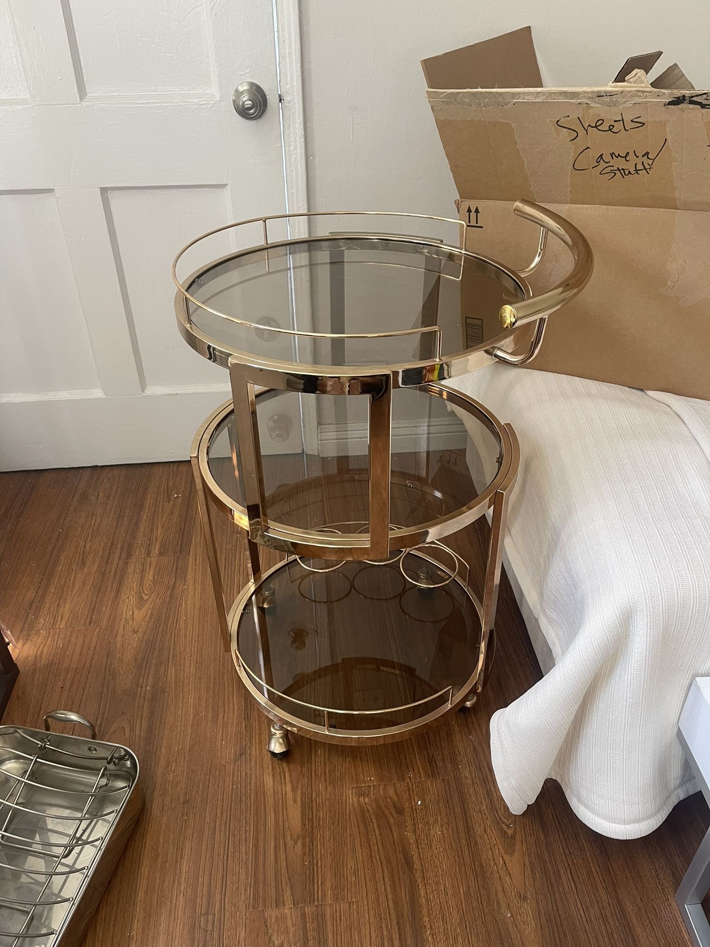 Gold Bar Cart