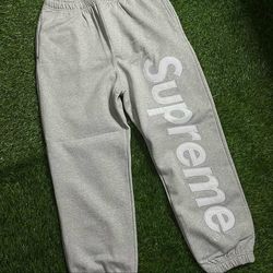 Gray supreme pants