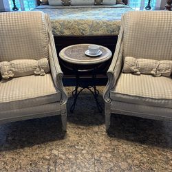 Pair of Custom Designed Accent Chairs (Longwood -Markham Woods Corridor)