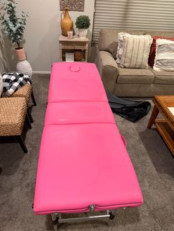 Pink Portable Folding Massage Table
