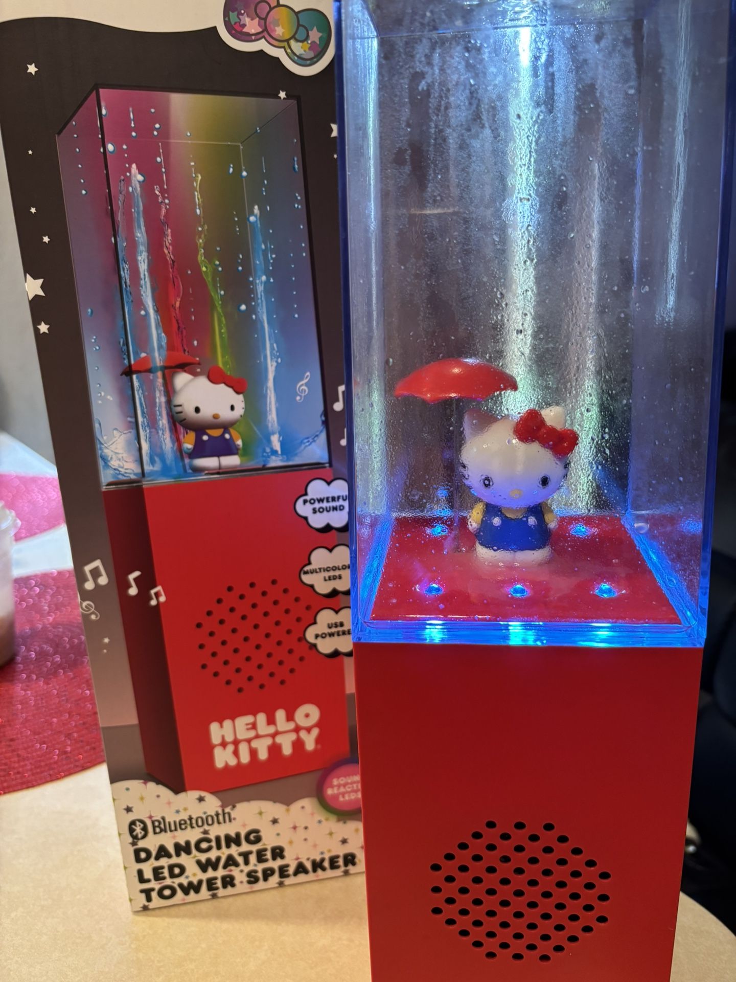 Hello Kitty LED Tower Bluetooth Speaker
