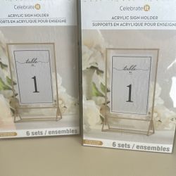 Table Sign Holder Gold