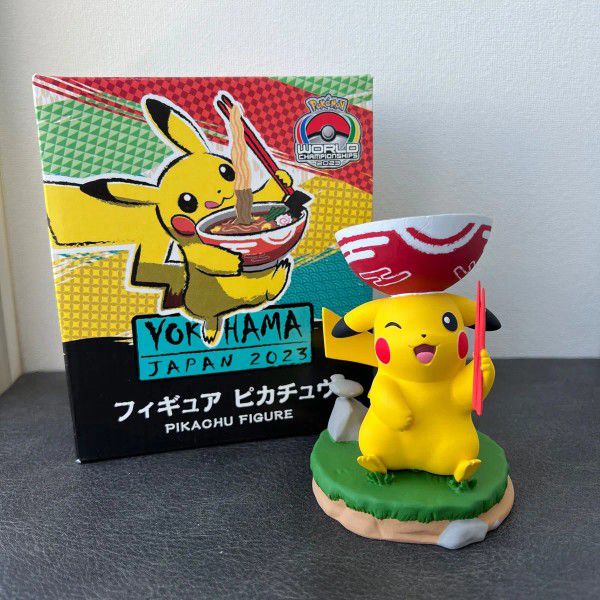 Pokemon World Championships 2023 Pikachu Ramen Figure Painted Statue New WCS