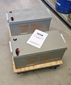VEVOR 12v 200Ah Deep Cycle Batteries