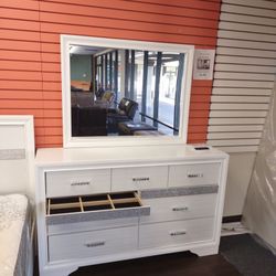 MIRANDA WHITE BEDROOM SET 