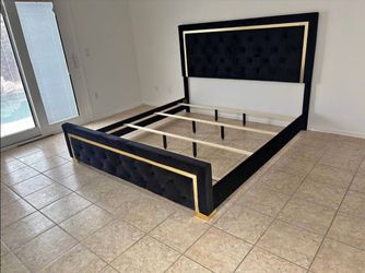 Pepee Black Master Bedroom Furniture Set Queen size bed King Size Bed Dresser Mirror Nightstand Chest Mattress Fast Delivery Military Discount Only $3