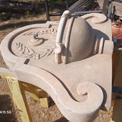Heavy Concrete Fountain Needs Base And Small Pump $100