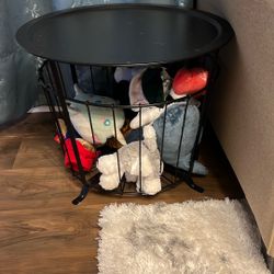 Small Coffee Table End Table Nightstand Storage Bin