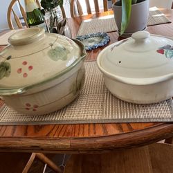 2 Clay Pots For Cooking