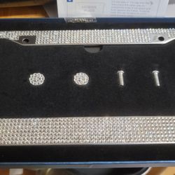 Bling bling sparkly license plate frame New