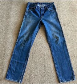 Vintage Wrangler Regular Fit Medium Wash Men’s Jeans 47Mwz Size 33 X 34