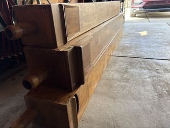 Large old wood organ pipes
