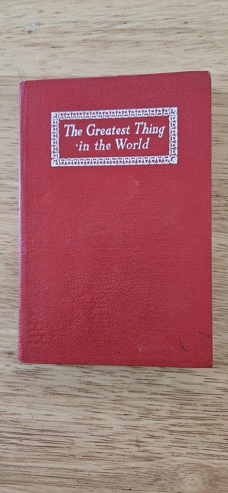 The Greatest Thing In The World Book