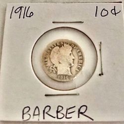 1916 Barber Dime