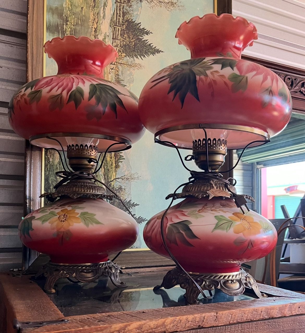 Antique Lamp Set