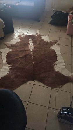 Cow skin rug