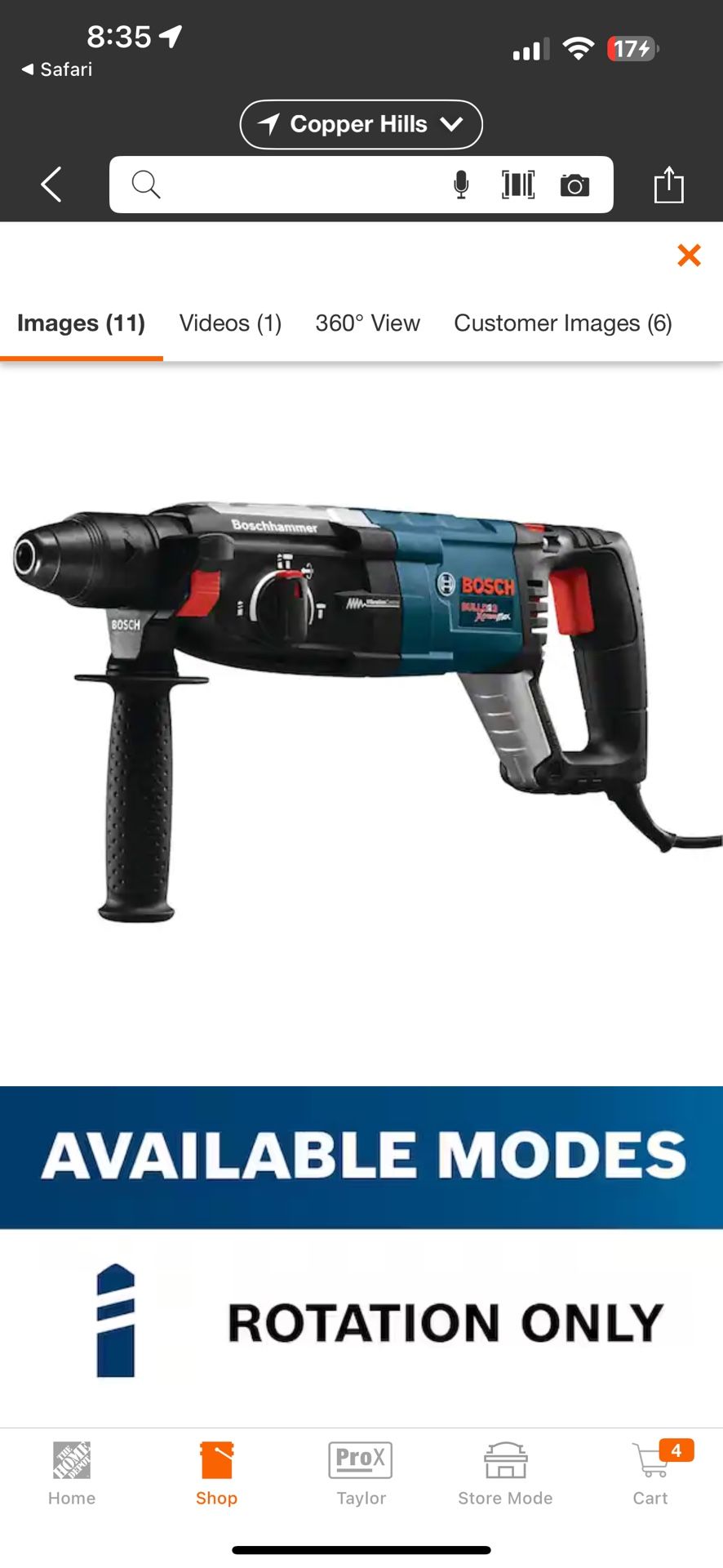 Bosch Bulldog Xtreme 8.5 Amp