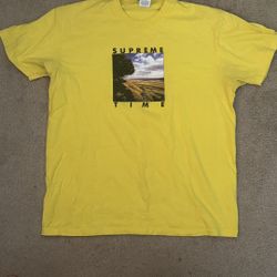 Yellow Supreme “Supreme Time” Shirt