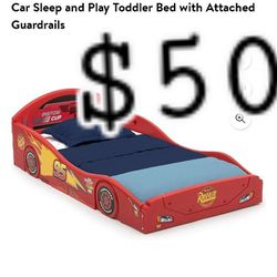 Pixar Cars Lightning McQueen Kids. Children, Toddler, Bed. Beds, MATTRESS  NOT INCLUDED 