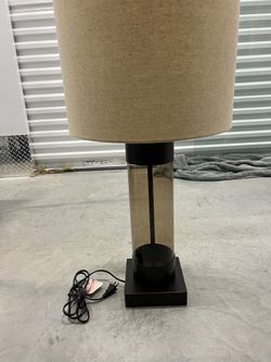 Black Clear Lamp With Shade