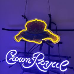 Crown Royal LED Bar Sign. 17”x14” 