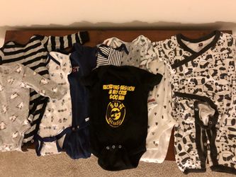 10 items lot 3-6 month baby boy onesies