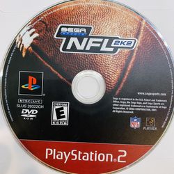 NFL 2K2 (Sony PlayStation 2, 2001) PS2 Tested Authentic 