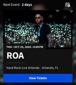 Roa tickets