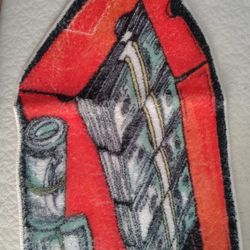 Box Stuffed With Money Shower Rug 