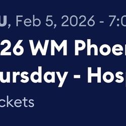 6 Waste Management Open Tickets Thursday 1937 Club